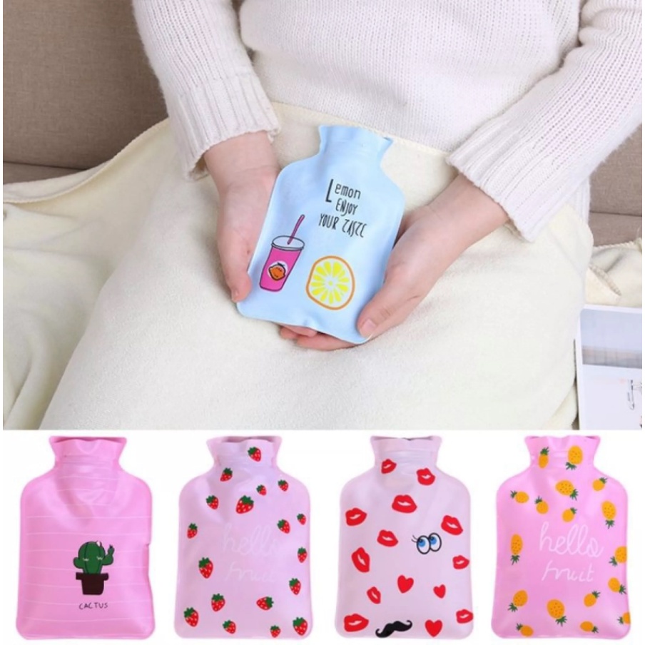 Small Warm Water Heat Therapy Bpa Free Cute Cartoon Mini Hot Water Bag Hot Compress Bag Bottle