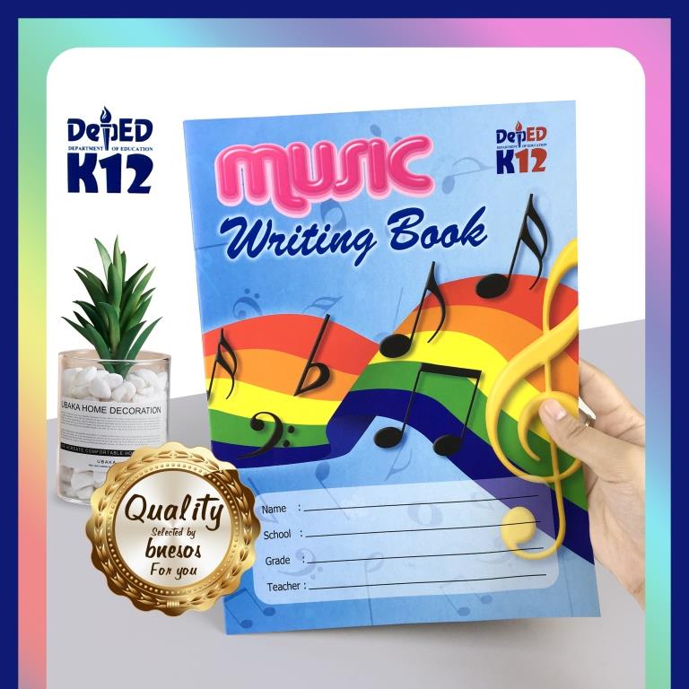 Bnesos Stationary School Supplies Music Writing Book 8-1/4x11 20leaves ...