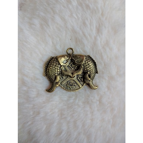 Double Fish with Lucky Coin pendant | Shopee Philippines