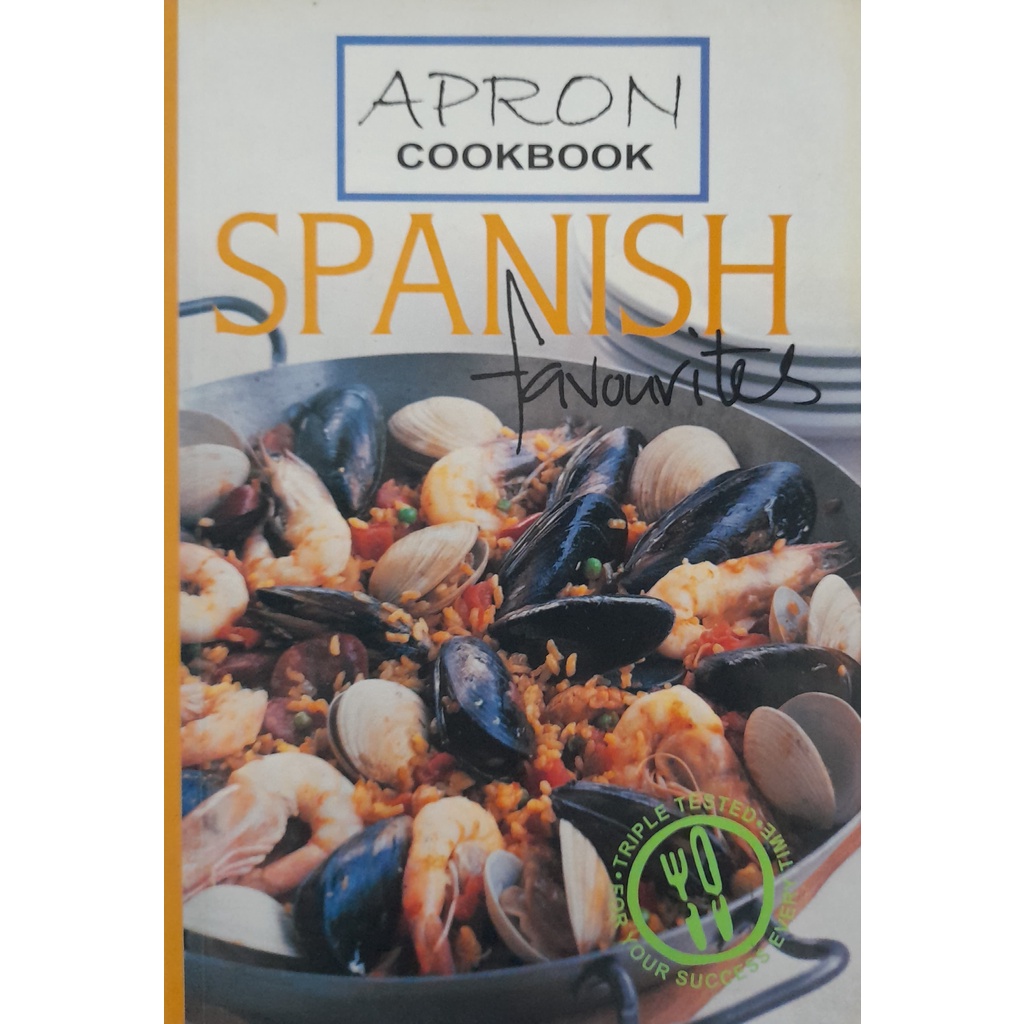 APRON COOKBOOK SPANISH FAVOURITES Shopee Philippines