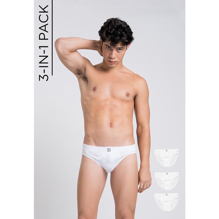 BENCH/ 3-In-1 Pack Hipster Brief - White | Shopee Philippines