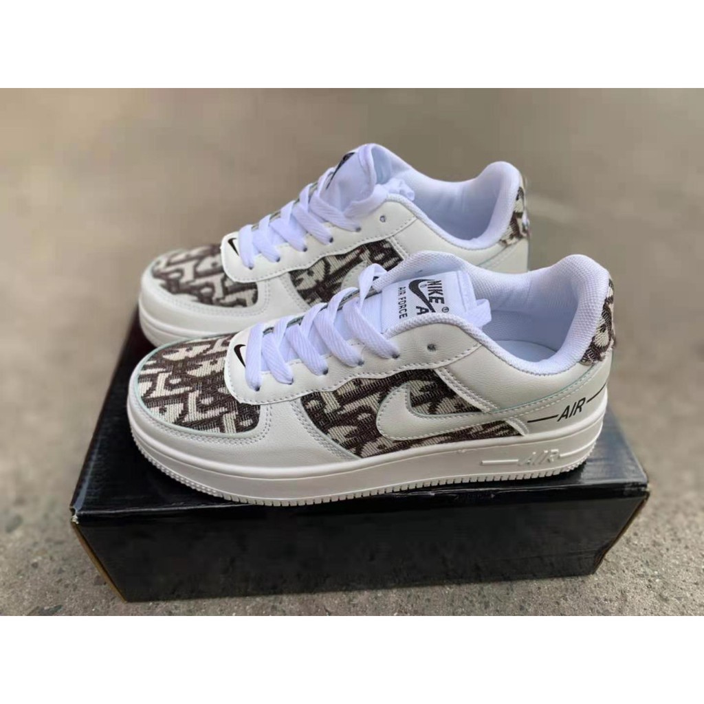 Fashion Airforce 1 two toned printed shadow macaron rubber shoes ...