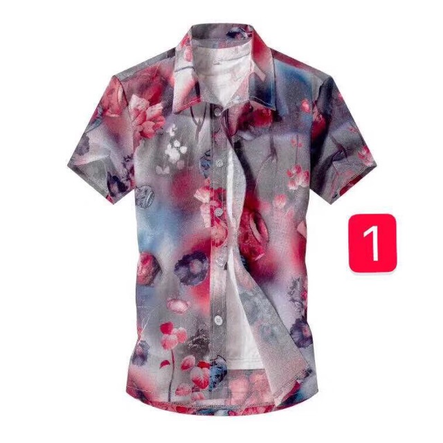 Floral on sale polo shopee