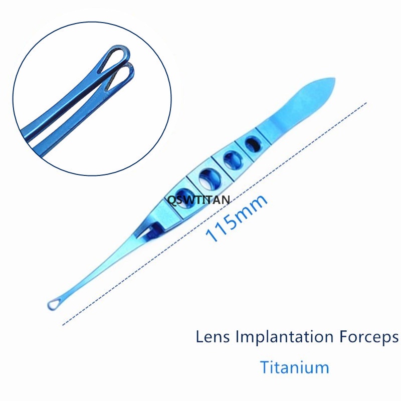 Ophthalmic Lens Forceps Microscopic IOL Loading Forceps Tweezer