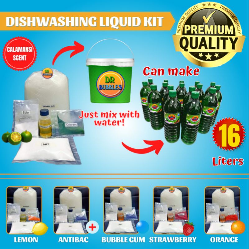 Premium Dishwashing Liquid Kit 1516.5L Yield (Easymix Sles) Shopee