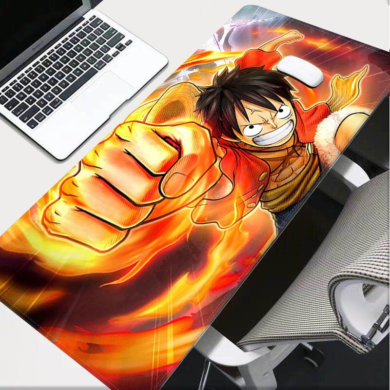 BANDAI One Piece Luffy Japan Anime Lockedge Office Computer Desk Mat Table Keyboard Big Mouse