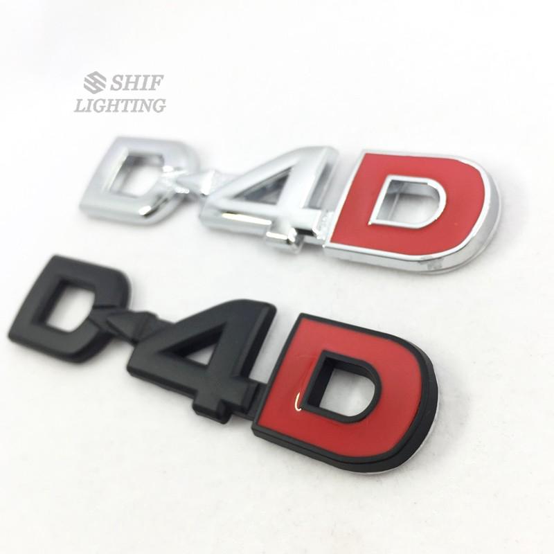 1 x Metal D4D Letter Rear Trunk Emblem Badge Sticker Toyota | Shopee ...