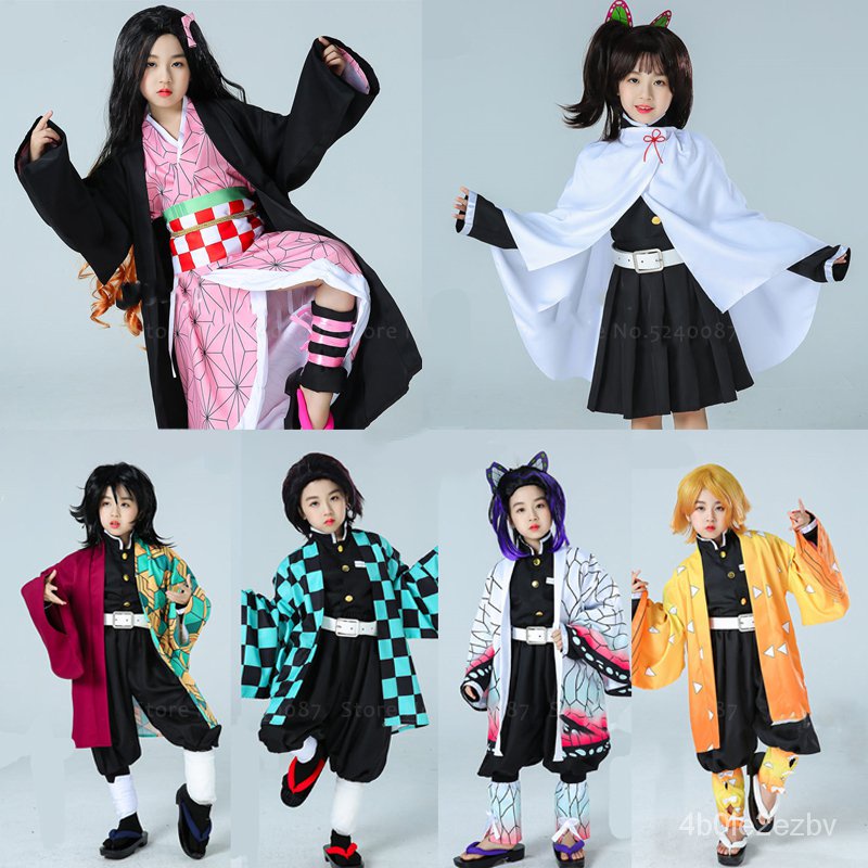 [ 24 H ] Japan Anime Demon Slayer Kimetsu no Yaiba Cosplay Costume ...