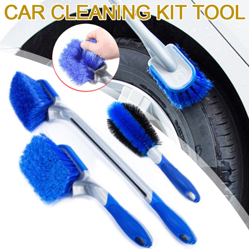 Car Cleaning Kit Tool Car Tire Brush Wheel Hub Brush Rim Brush Car Wash