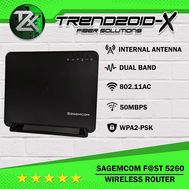 Fst 5260 Dual Band 802.11ac Wireless Router with 4 x