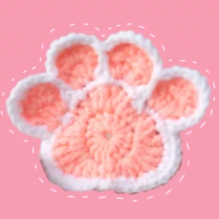 Cat Paw Coaster Crochet Shopee Philippines