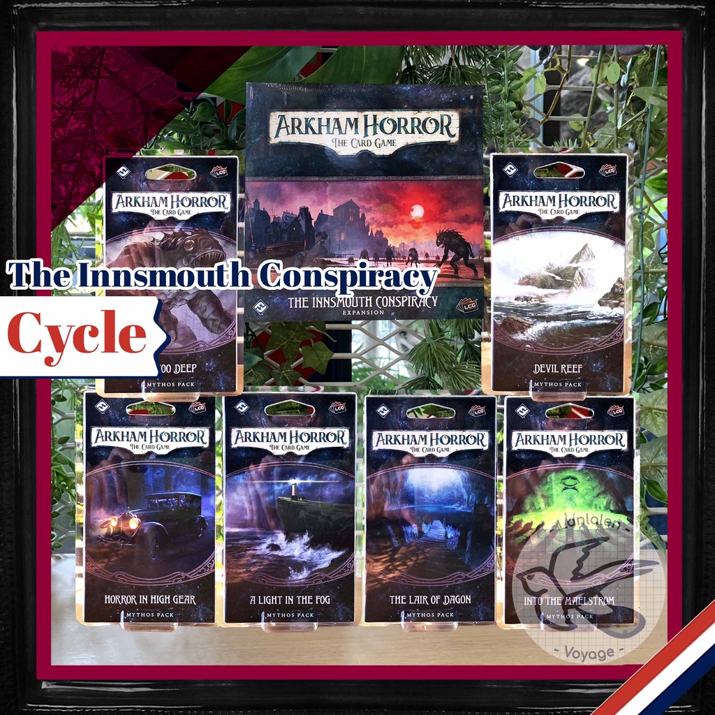 Fantasy Flight Games Arkham Horror The Card Game The Innsmouth Conspiracy Investigator Expansion - Includes Five Unique Investigators! Cooperative LCG, Ages 14+, 1-4 Players, 1-2 Hr Playtime, Made main image 1