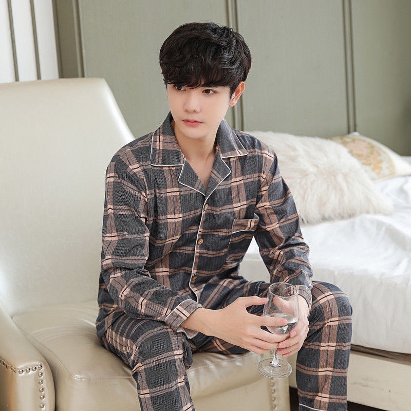 Polyester Men's Long-sleeved Trouser Suit Home Service | Shopee Philippines