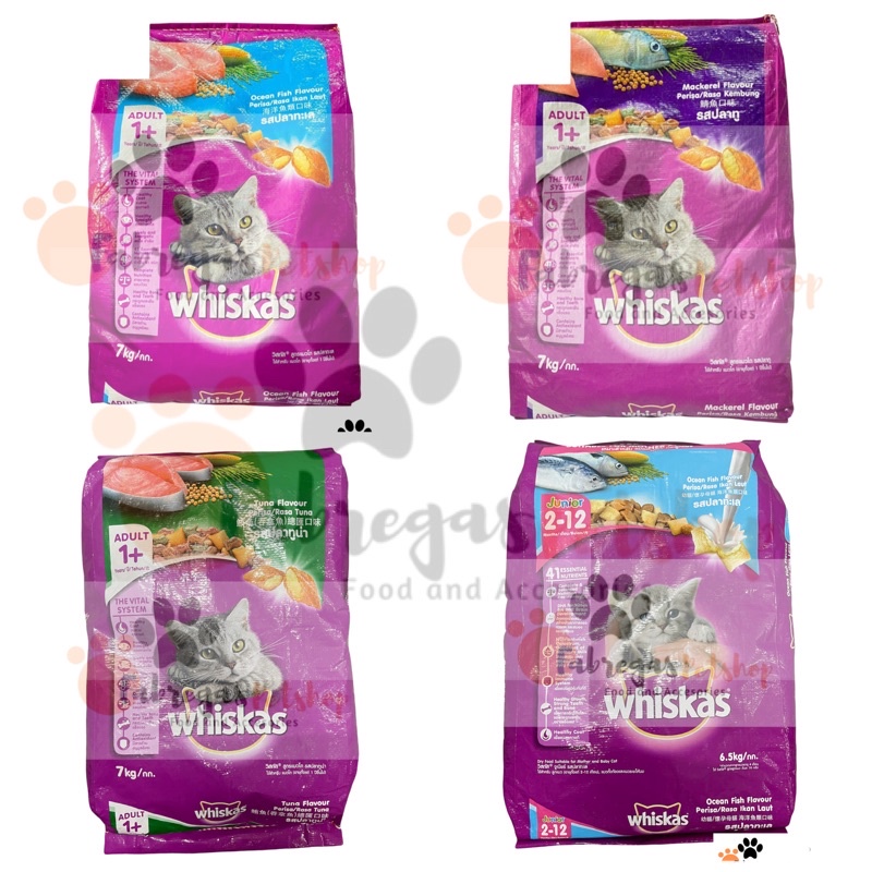 ☒⊕Whiskas Cat Dry Foods 7kg Adult and Kitten whiskas dry food for cats