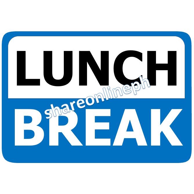 break time sign