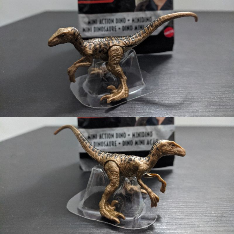 Mattel Jurassic World Mini Action Dinosaur Dino Rivals: Velociraptor ...