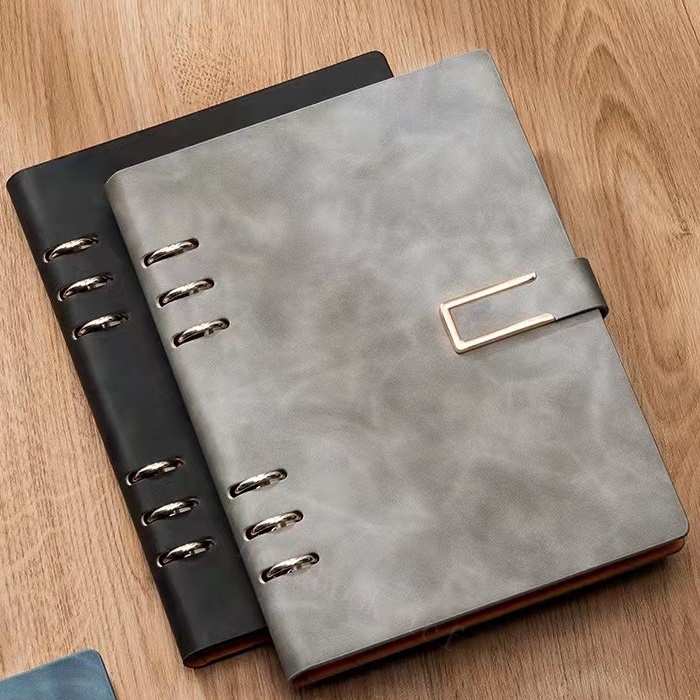 COD】 Binder Notebook with Loose Leaf Refillable A5 Journal