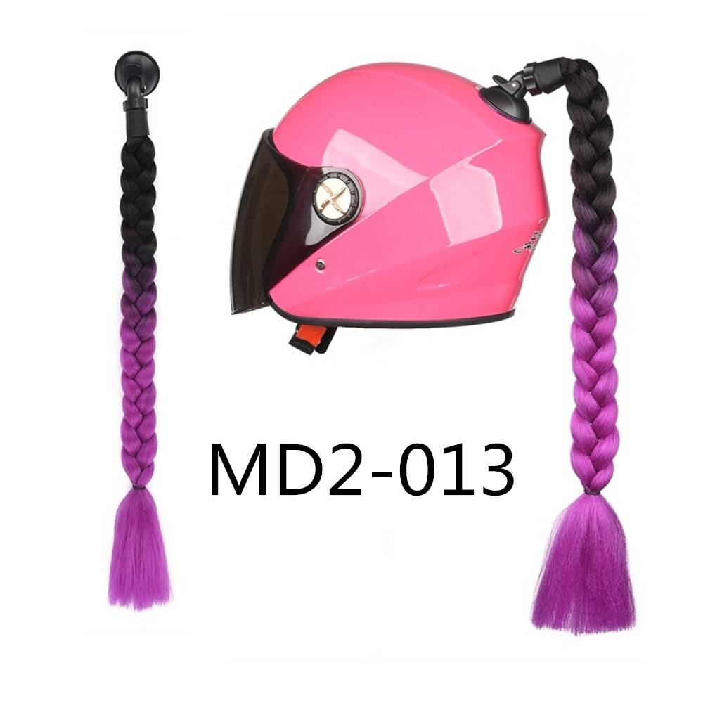 Braiding Helmet Hair Vehicle Motocycle Braids Ponytails Helmet ...