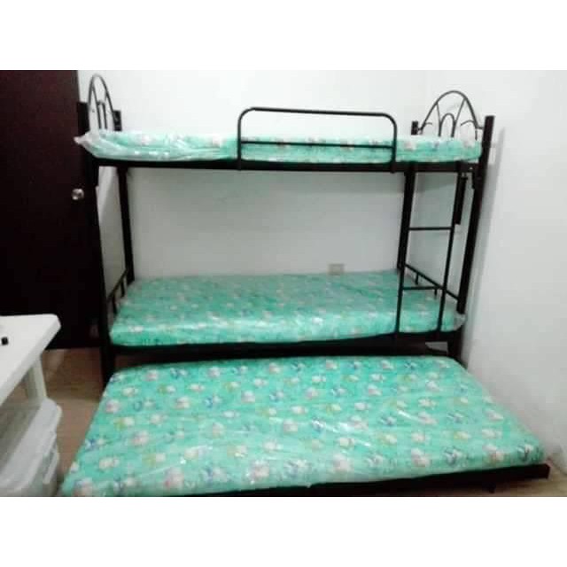 Double deck pull out bed frame with foam free delivery Shopee Philippines