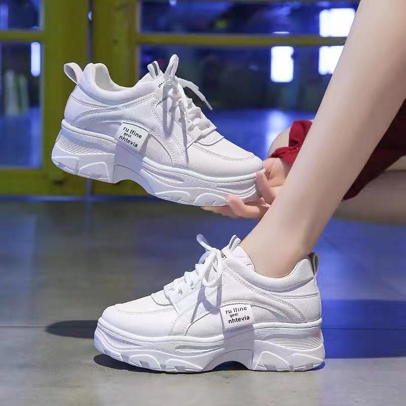 YM Korean High Cut rubber white shoes for Women Thick bottom High Quality Add1size 107 Shopee Philippines