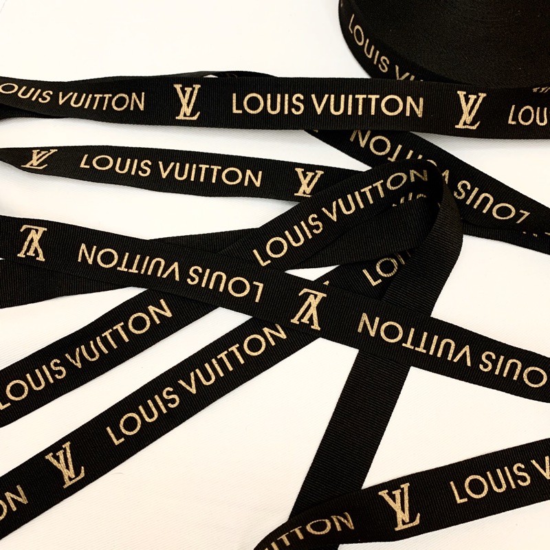 Designer Ribbon, LV Ribbon, Louis Ribbon, Denim Louis Vuitton