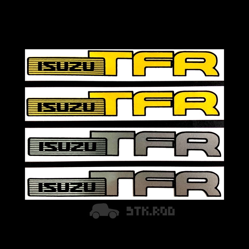 Side Door STICKER ISUZU TFR Put Car Dragon Gold-Silver (Sold As A Set ...