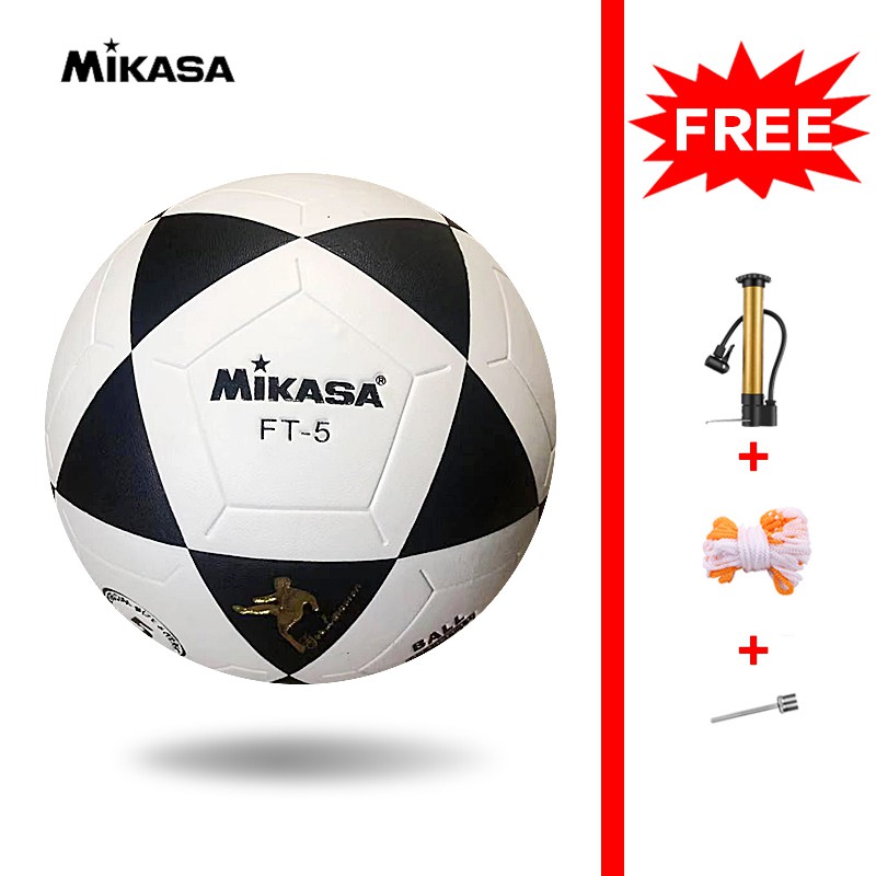 Mikasa Leather Football Official Size 5 Soccer Classic is a free gift TSBC Shopee Philippines