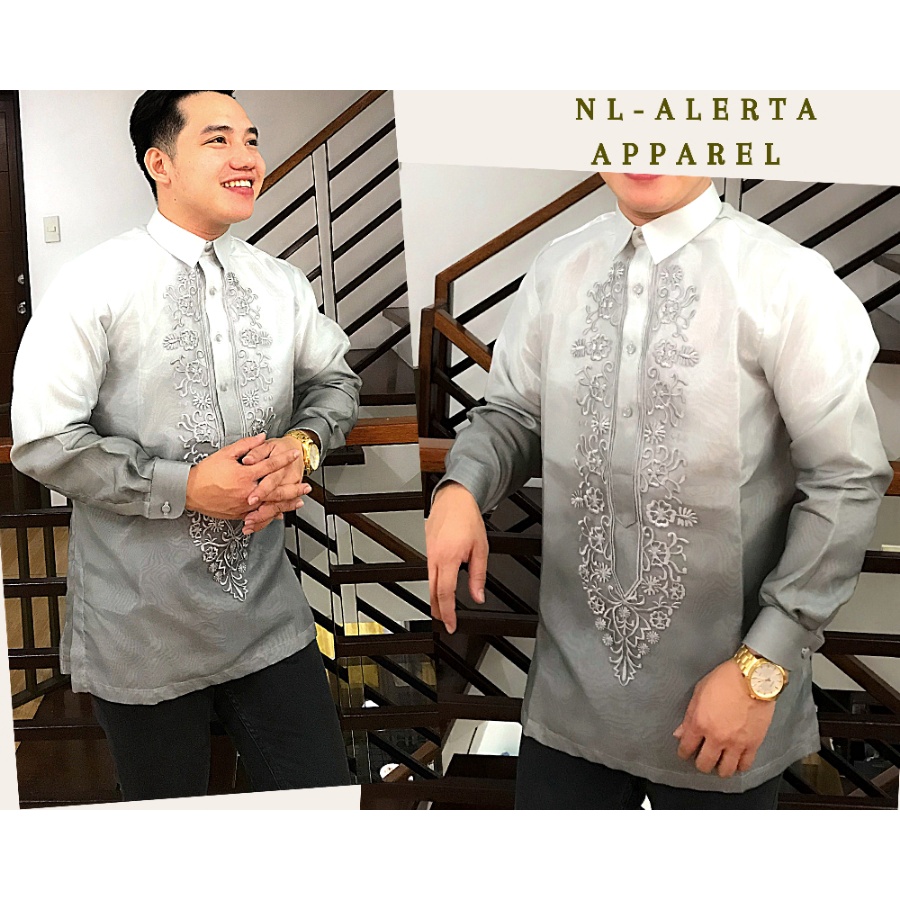 MODERN MONOCHROMATIC BARONG FOR MEN | Shopee Philippines