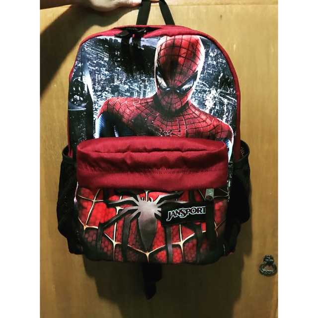 Jansport Spiderman Backpack w Water Bottle slots