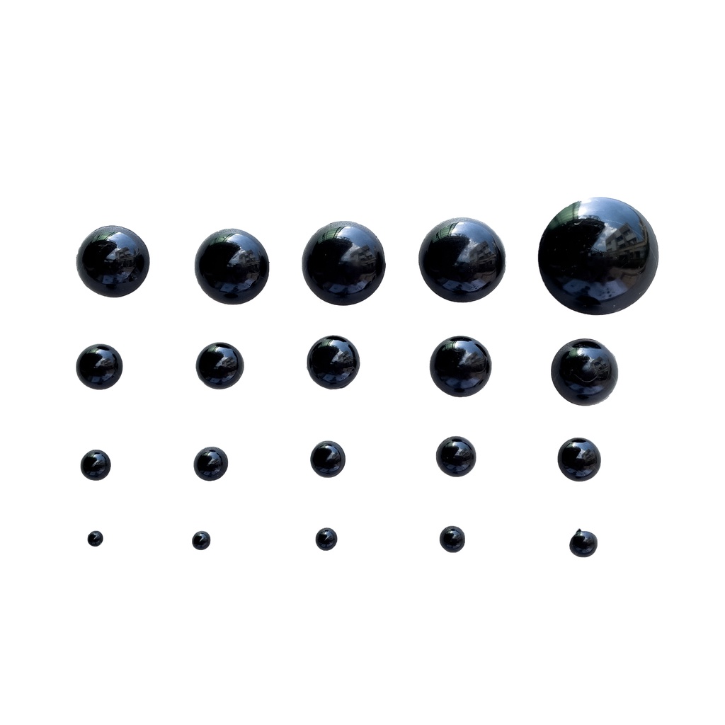 Round Black Safety Eyes for Crochet Amigurumi 5 6 8 9 10 12 14 16 18 20