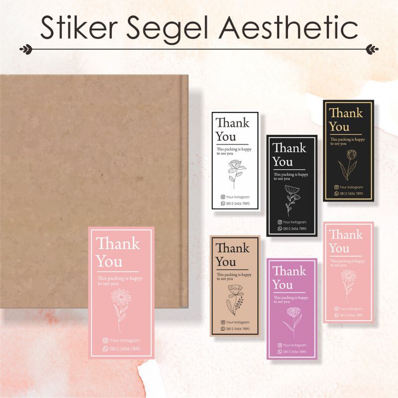 Box Seal / Box Seal / Packaging Stickers / Labels / Hampers / Aesthetic ...