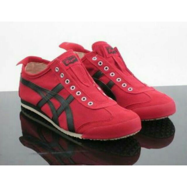 Onitsuka slip on store red