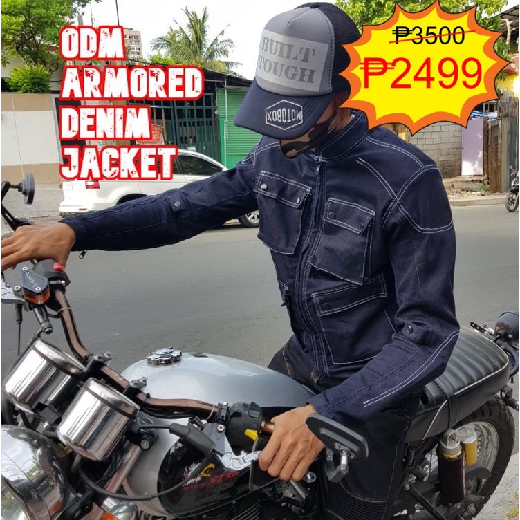 Armored on sale denim jacket