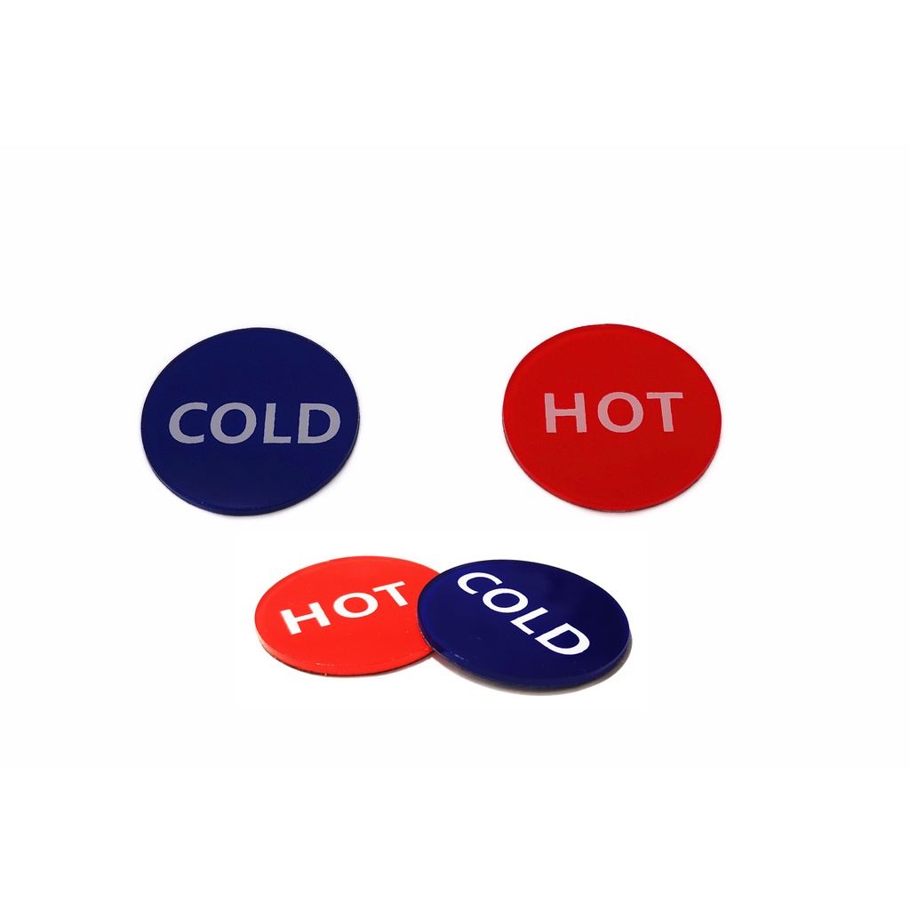 Acrylic Self Stick Cold Water Label Hot Water Label Hot Label Cold ...