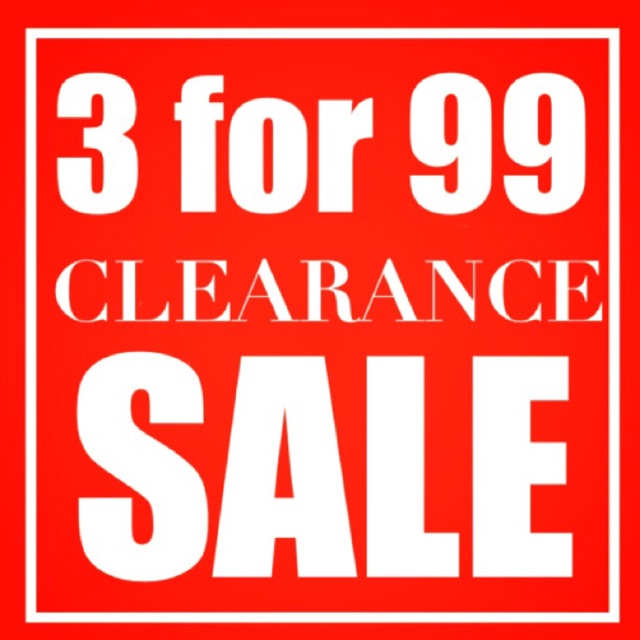 3 FOR £99 SALE