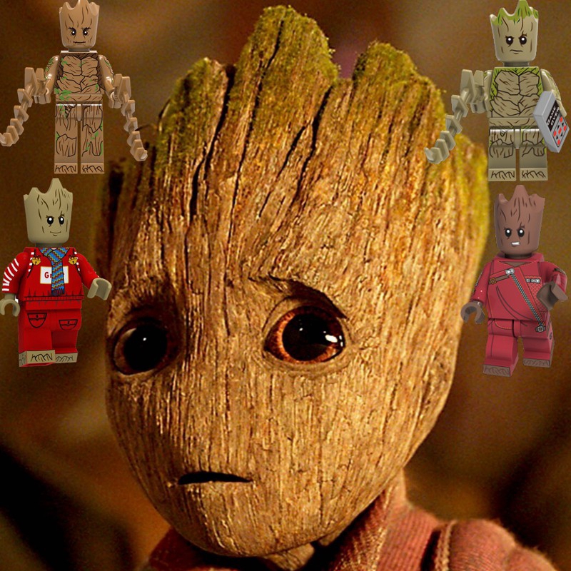 Compatible With Minifigures Groot Marvel Thor Avengers Endgame Building ...