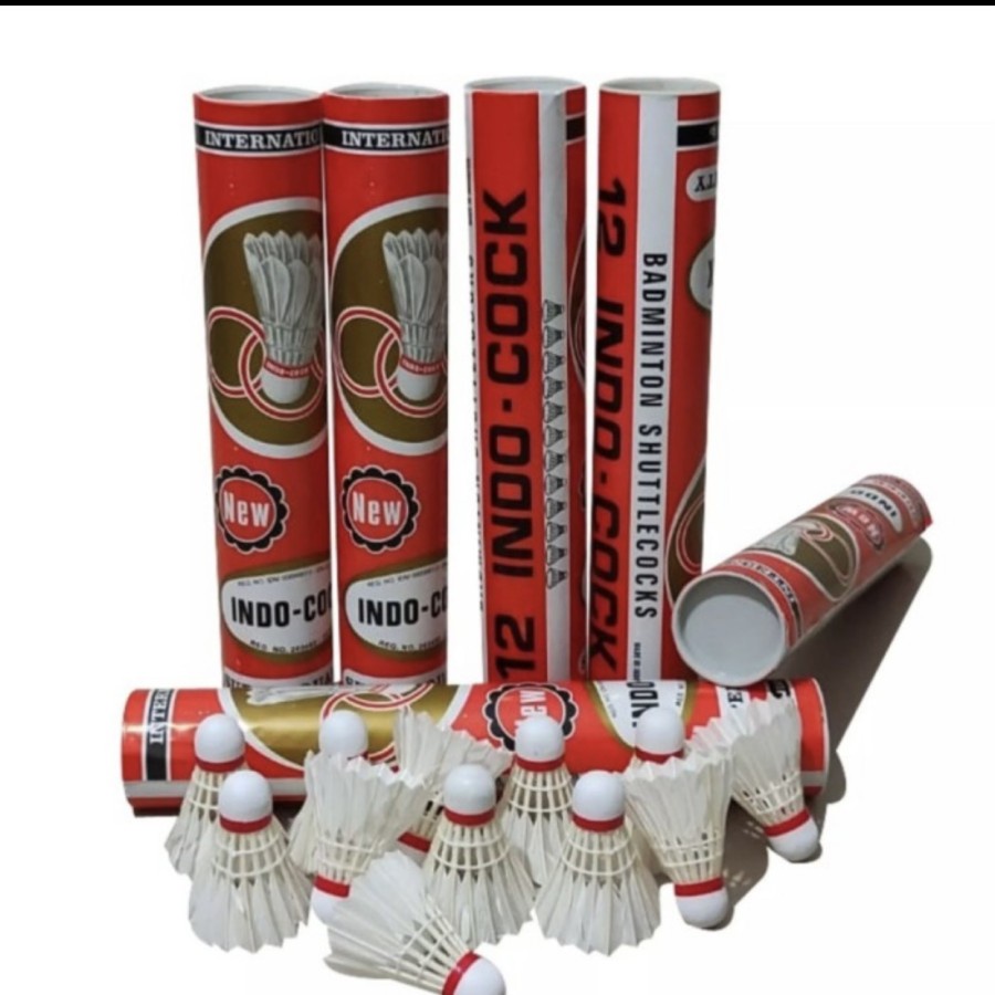 MERAH Original Red Indocock Shuttlecock | Shopee Philippines