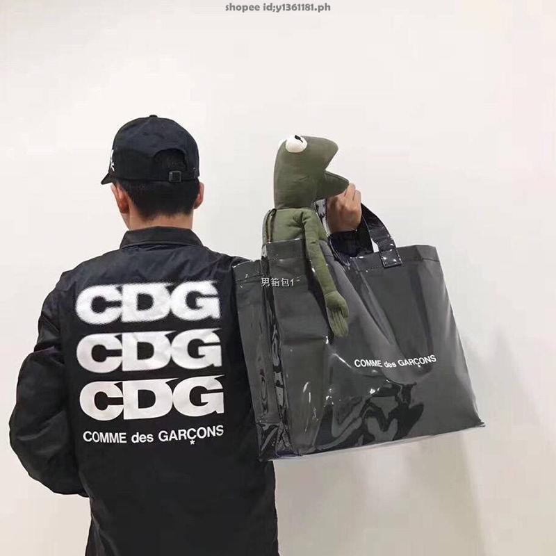 MAY】 Rei Kawakubo CDG black kraft paper PVC shopping bag Comme