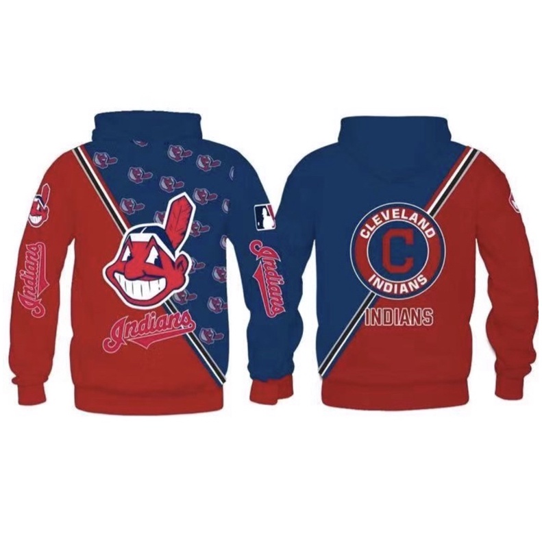 MLB indians cleveland vintage dry fit hoodie OEM jacket | Shopee