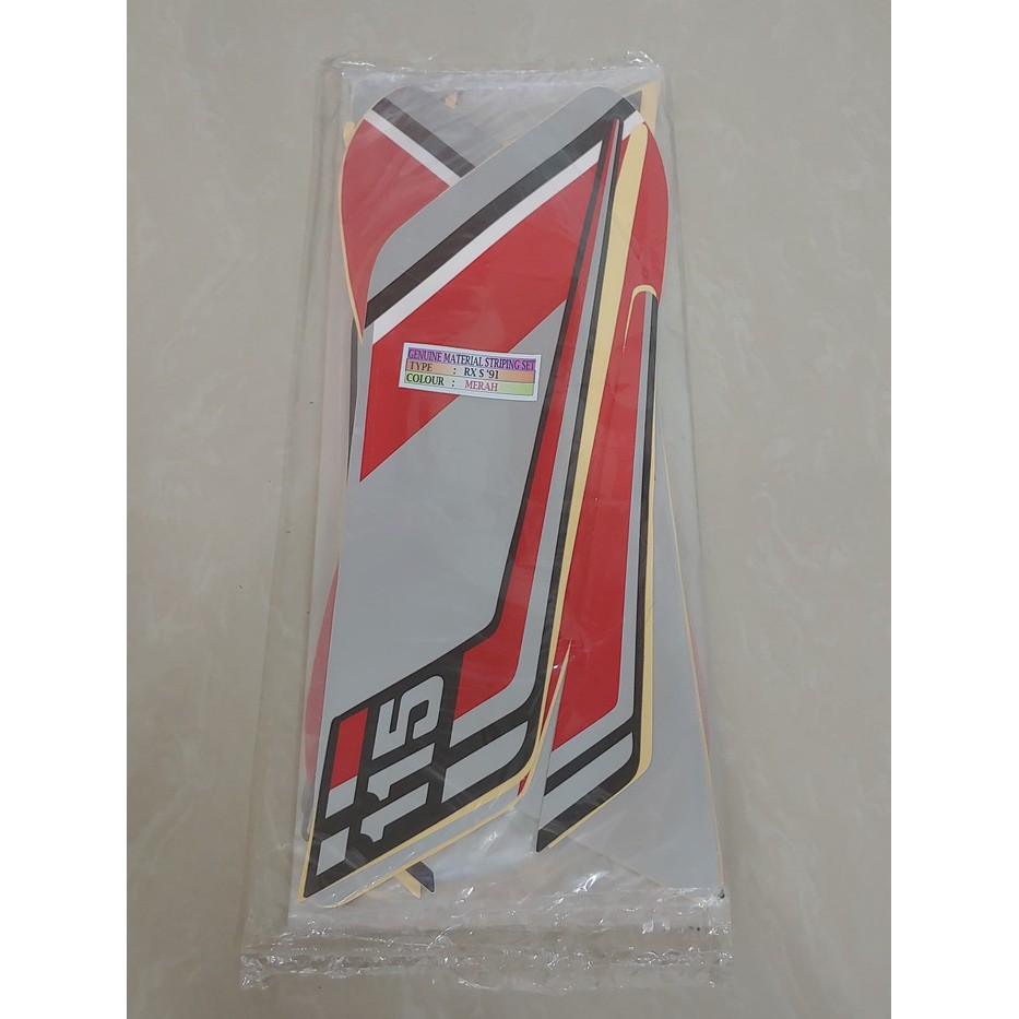 MERAH Ready Body Sticker & Body Trim & Striping Rxs 1991 Red | Shopee ...