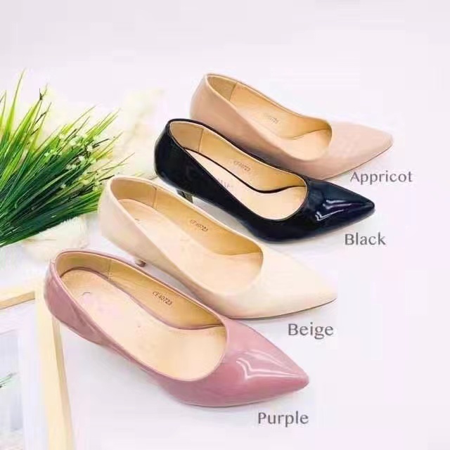 noblesse Korean Women Office shoes Pointed toe 3inch Pumps | Shopee ...