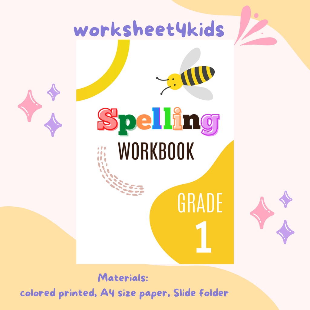 42, PAGES Grade 1 SPELLING WORKBOOK (2 pages per sheet) Shopee Philippines