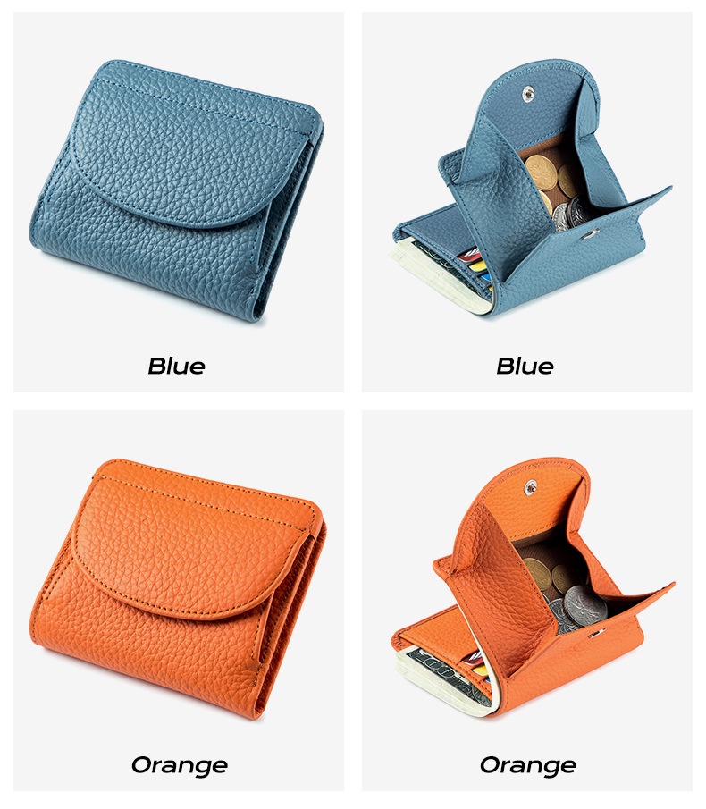 Lady Mini Wallet Women RFID Simple Ultra-Thin Leather Small Wallet ...