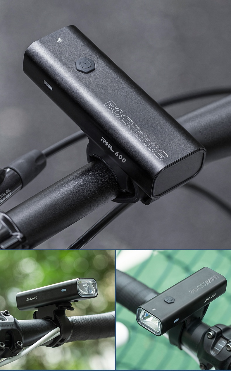 ROCKBROS BR1800 Smart Bike Front Light 2000 Lumens LED USB Rechargeable IPX6 Waterproof