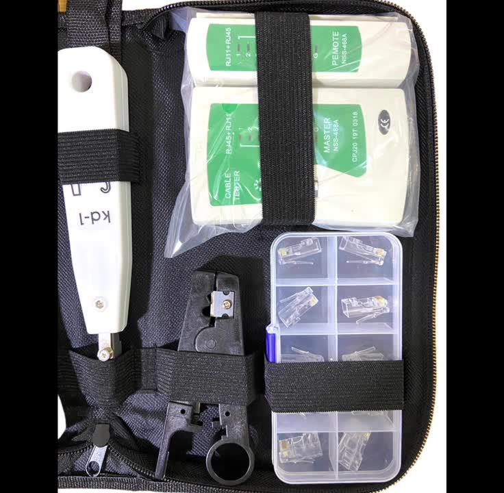 RJ45 RJ11 Crimper LAN Network Internet Cabling Hand Tool Kit Crimp ...
