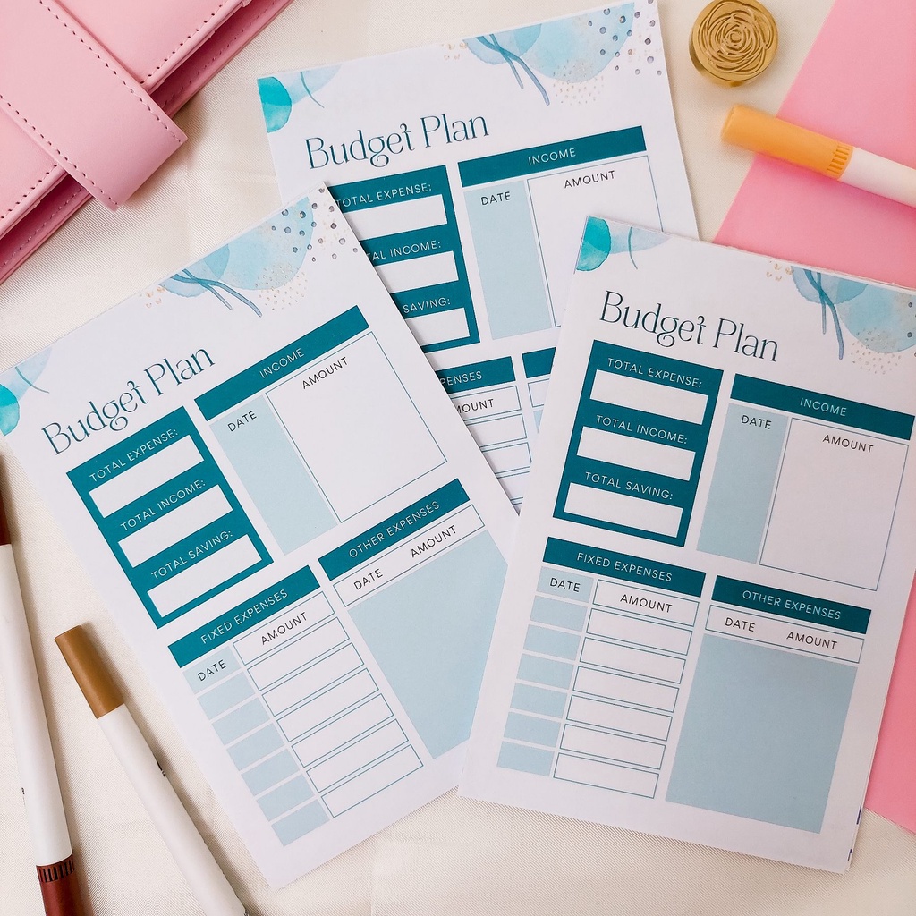 Monthly Budget Plan memo pad planner notepad sheets planner | Shopee ...