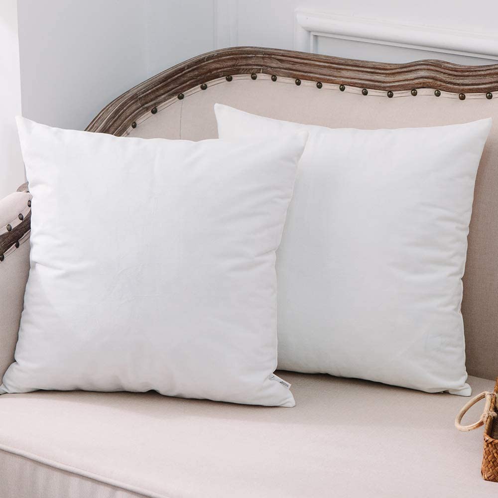 Magic Throw Pillow Square 16" x 16" or 14" x 14" Plain White (Washable