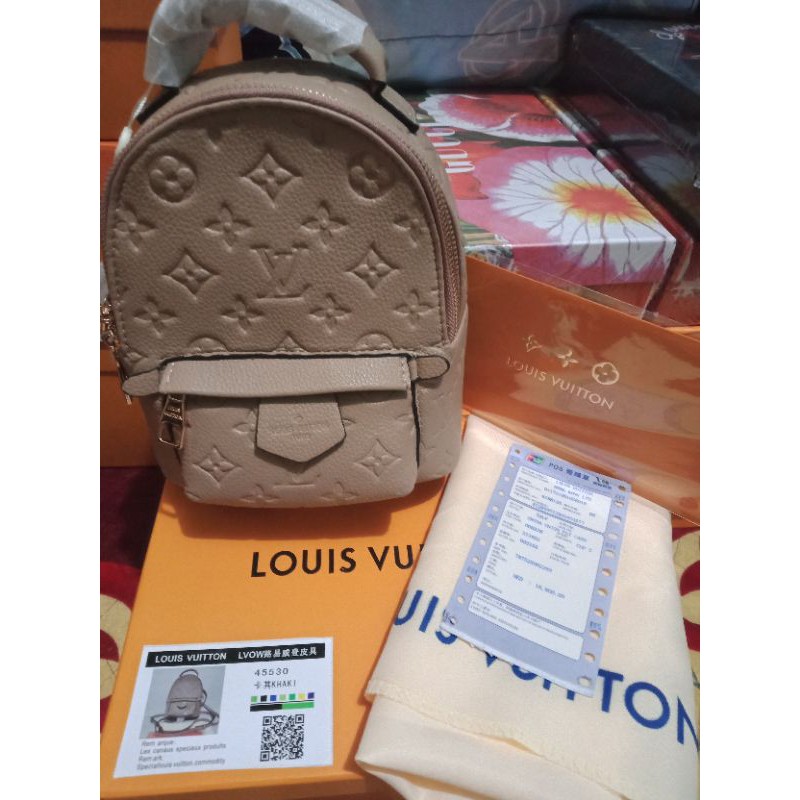 Louis vuitton embossed online backpack