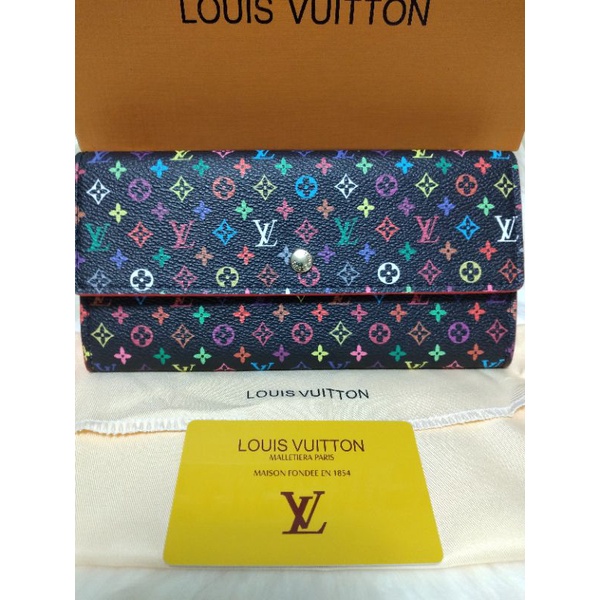 LV Multicolor Rainbow Monogram long wallet