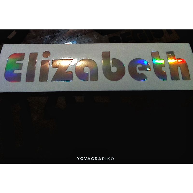Customized Die Cut Vinyl Decal Name/Label Sticker | Shopee Philippines